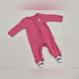Baby girl clothes. Footies. 9 months. Carter’s